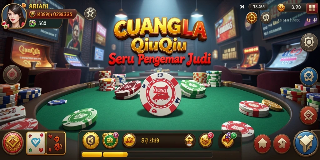 Screenshot gameplay CUANGILA yang menggambarkan keseruan QiuQiu.