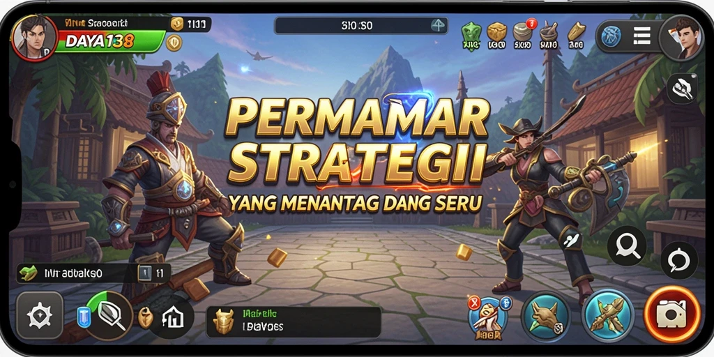 Tampilan gameplay strategi yang mendebarkan di DAYA138.