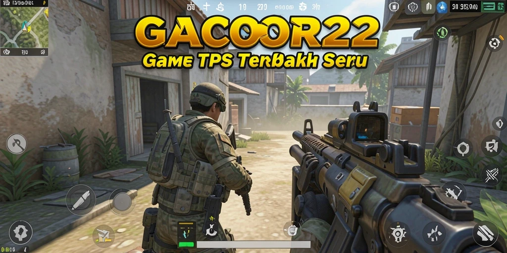 Tampilan gameplay GACOR22 yang mendebarkan dalam aksi TPS.