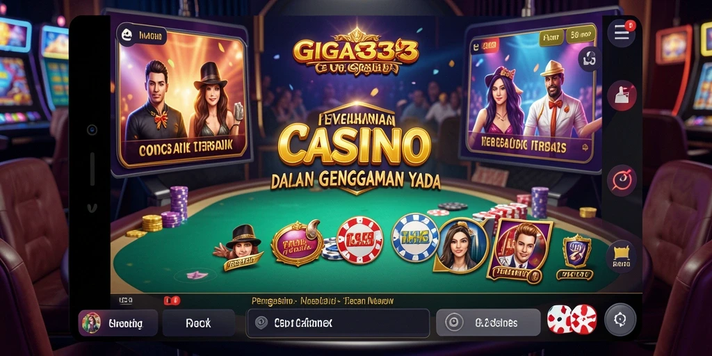 Tampilan menarik dari gameplay Live Casino di GIGA33.