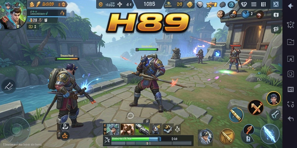 Gameplay H89 yang dinamis dan strategis terlihat jelas dalam screenshot ini.
