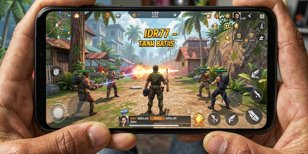 Tampilan gameplay seru dan interaktif dari IDR77
