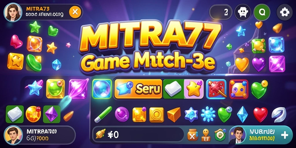 Tampilan terbaru gameplay MITRA77 yang mengasyikkan di Match-3.