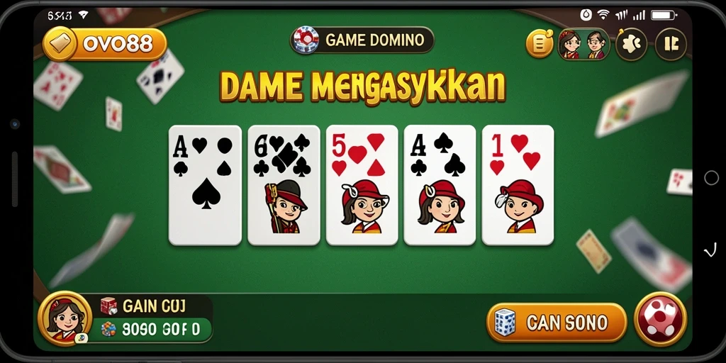 Tampilan gameplay seru dalam OVO88 dengan pemain yang kompetitif.
