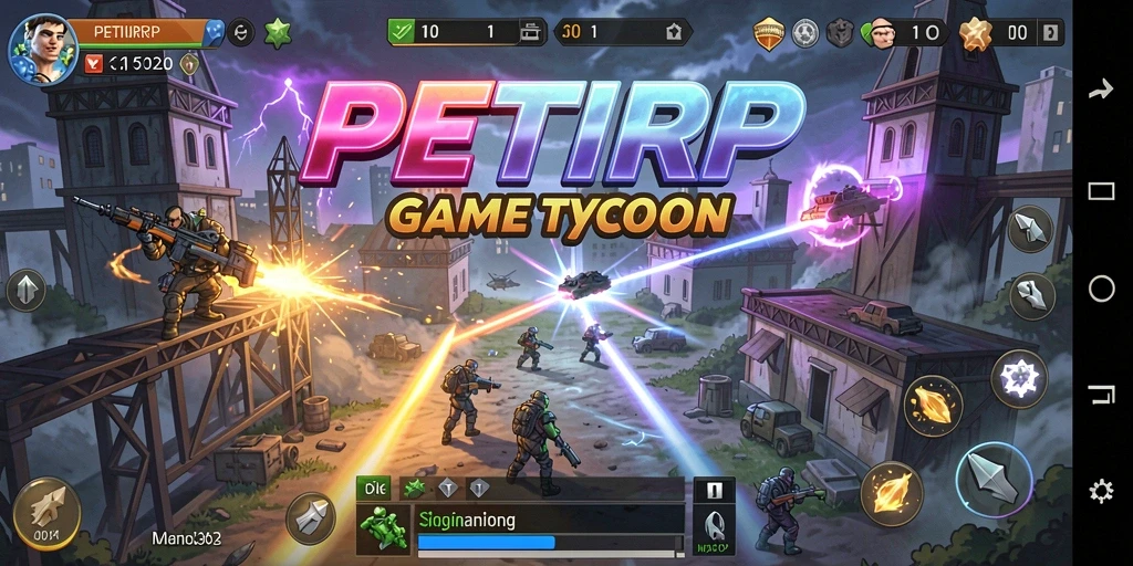 Tampilan gameplay Tycoon yang mendebarkan di PETIRRP.