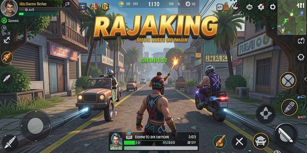 Tangkapan layar utama RAJAKING yang menampilkan gameplay Simulation yang seru.