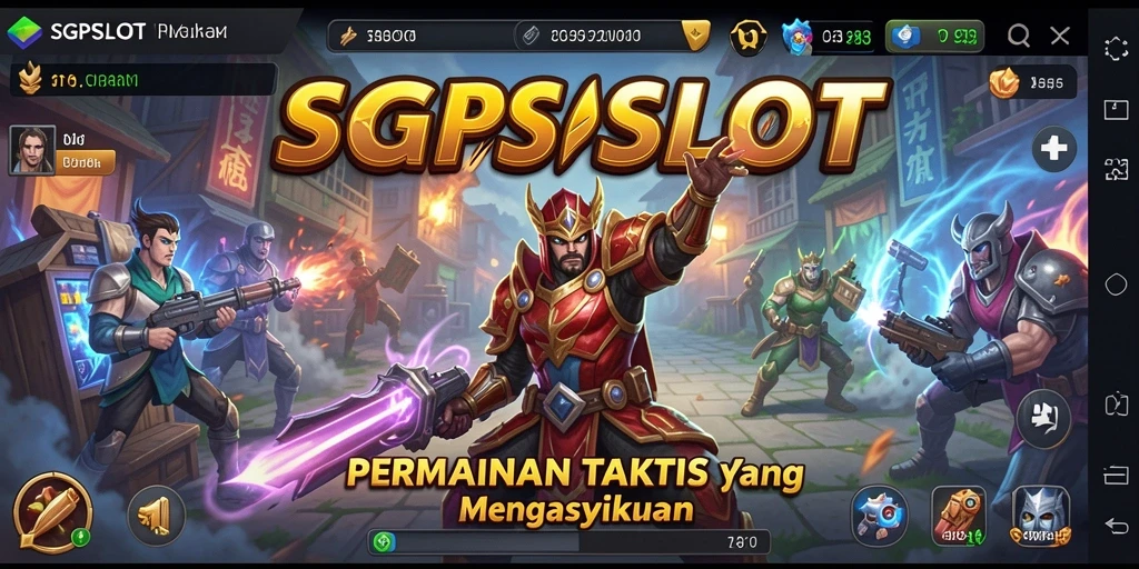 Screenshot utama SGPSLOT menampilkan pertempuran seru game TPS.