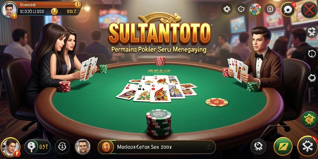 Tampilan menarik dari gameplay SULTANTOTO yang menampilkan Poker.