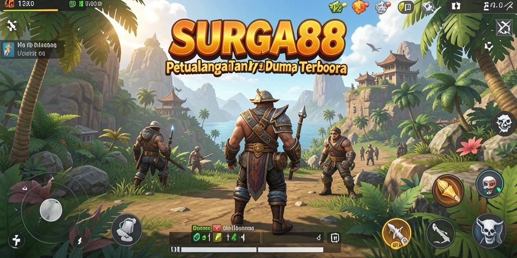 Tampilkan gameplay <strong>SURGA88</strong> yang menakjubkan dalam dunia terbuka.