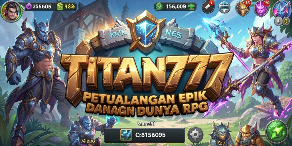 Tampilan gameplay seru dari TITAN777 dalam aksi RPG.