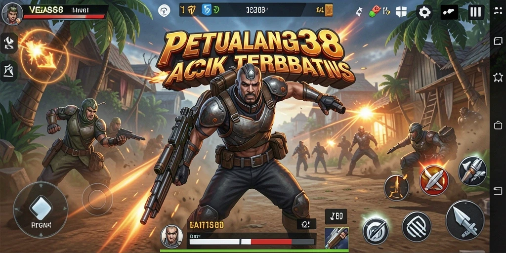 Tampilan aksi seru dalam gameplay VEGAS338.